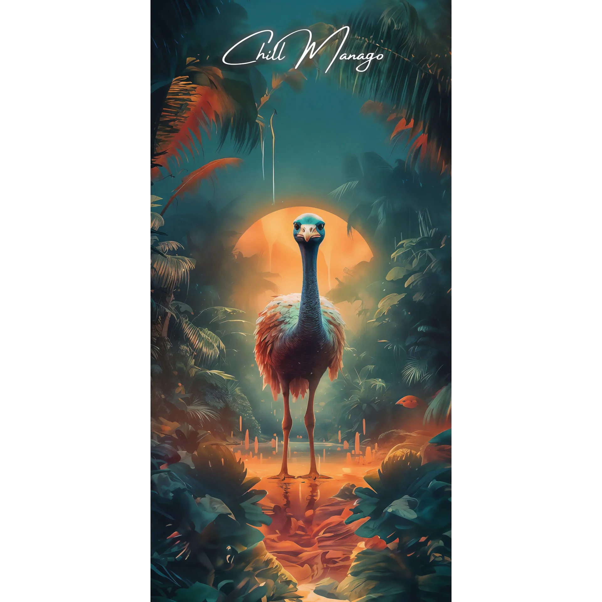 Ręcznik plażowy Struś