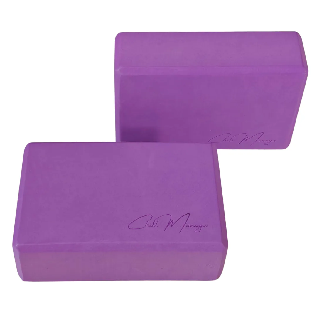 Fioletowe kostki do jogi